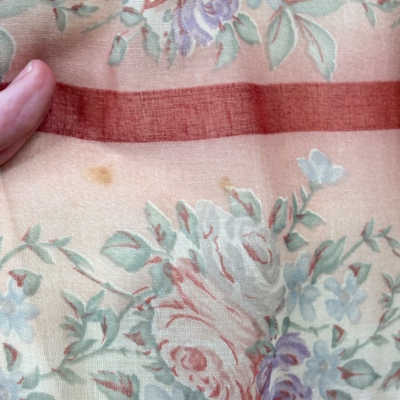 VTG 70s Prairie Dress 6 Maxi Long Sleeve Floral Tiered Cottage Milkmaid Fairy - Picture 8 of 14